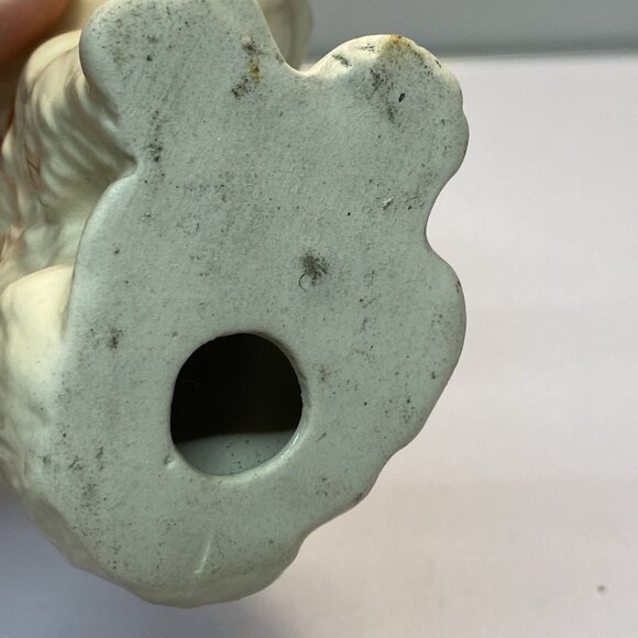 Vintage Scottish Terrier Scottie Dog Figurine Statue Ceramic White Gold 5” Tall - Picture 8 of 9